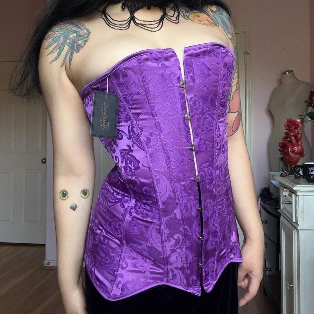 💜 Grunge Victorian Goth Corset NWT! - Picture 5 of 9